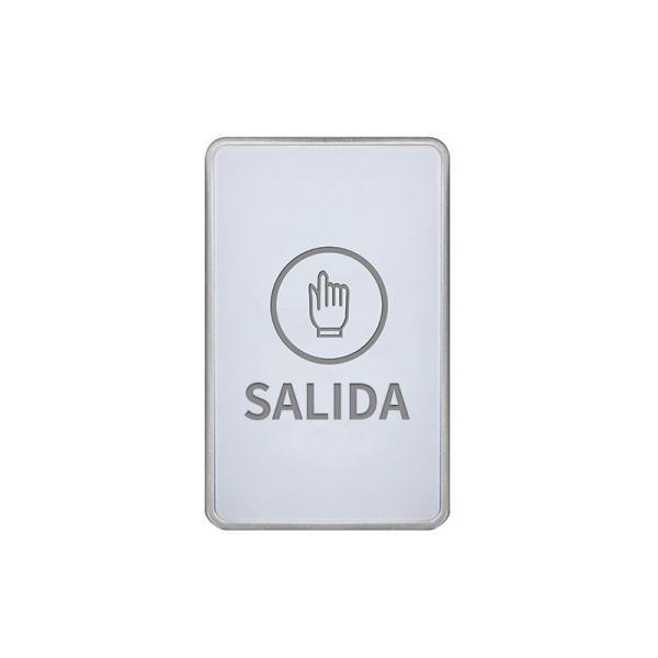 Cheap Spanish Text White Touch sensor Exit Button 86*50mm for sale