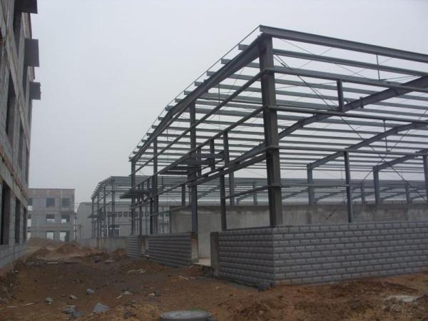 Cheap Customized Steel Building Structures With H Shape Beams / Columns for sale