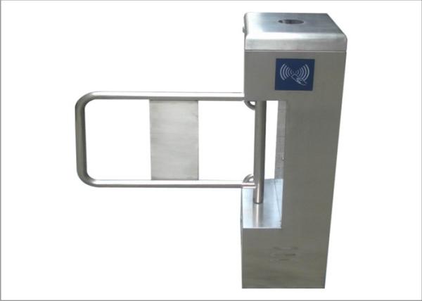 Cheap Custom Automatic Swing Barrier Controlled Access Turnstiles With RFID Reader for sale