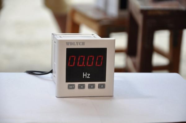 Cheap Intelligent Panel Mount Frequency Meter ,  Single Phase Digital Frequency Indicator White Color for sale