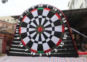China Giant Inflatable Soccer Dart Board CE / UL Air Blower For Outdoor Play on sale