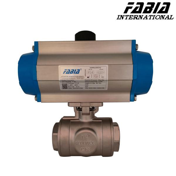 Cheap Pneumatic Three-Way Ball Valve For Environmental Protection Chemical for sale