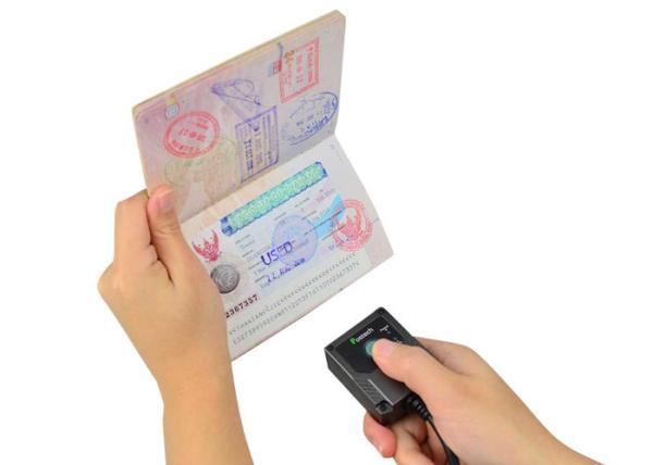 Cheap Mini Size Passport Barcode Reader , OCR MRZ Code Reader for ID Card Scaning for sale