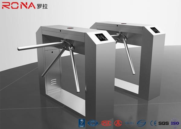Cheap Rfid Access Control Tripod Turnstile Gate Single / Bi - Direction Communication Interface for sale