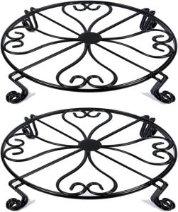 Best Balcony Metal Rustproof Garden Container Round Supports Rack for Planter Flower Pot Stand Holder DURABLE wholesale
