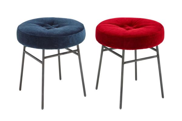 Cheap Metal Ilot Counter Height Stools , Multi Colors Upholstered Dining Chairs for sale