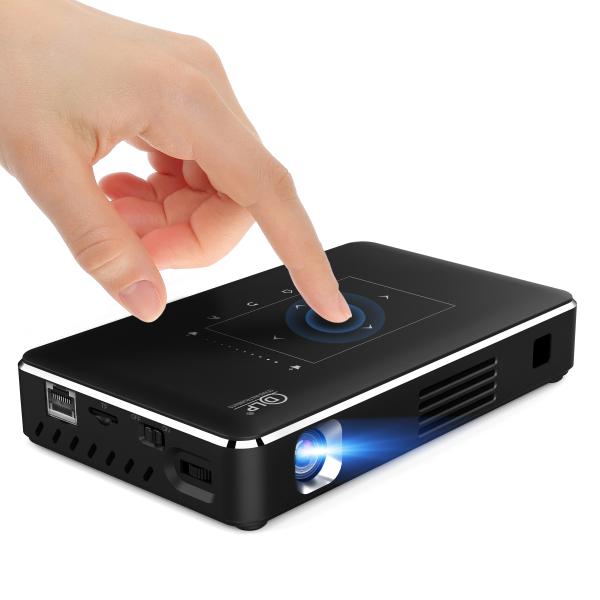 Cheap Home Theater Portable DLP Smart Projector 4K Decoding Android 9.0 System Support Touch for sale