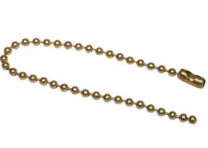 Best Ball Chain Necklaces Beaded Split Key Rings 100 PK Steel Number 3 Brass Plated wholesale