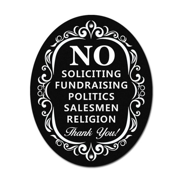 Cheap ISO9001 No Soliciting Custom Reflective Sign Board For Home Safety for sale