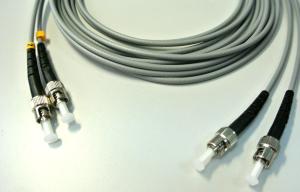 ST Armoured Fiber Pigtails Patch Cords For Data Center / Telecom Network