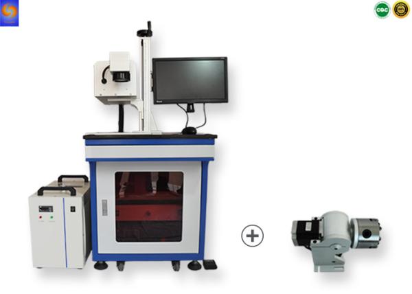 Cheap Test Stick Code Logo Numbers Marking UV Fiber Laser , Laser Coding Machine for sale