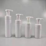 China Industrial Cosmetic 100ml 120ml 150ml 200ml Round PET Foam Soap Bottle with Claim Pump for sale