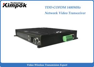 China 1400Mhz COFDM IP Transmitter Wireless With 10-15Km Transmit Distance on sale