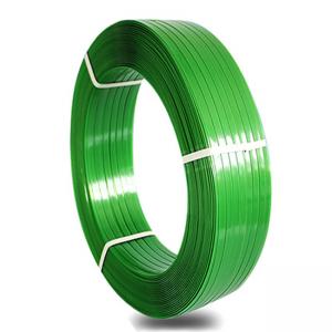 Best 16mm Width PET Polyester Strapping 20kg Plastic Green PET Strap 0.5mm Thickness wholesale