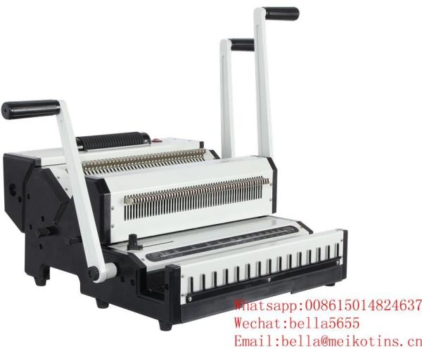 Cheap Nanbo Manual 25 Sheets Double Loop Wire Binding Machine for sale