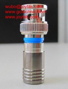 China BNC compression connector 75ohm BNC male coax connector all brass for RG6 Coax Cable premium quality on sale