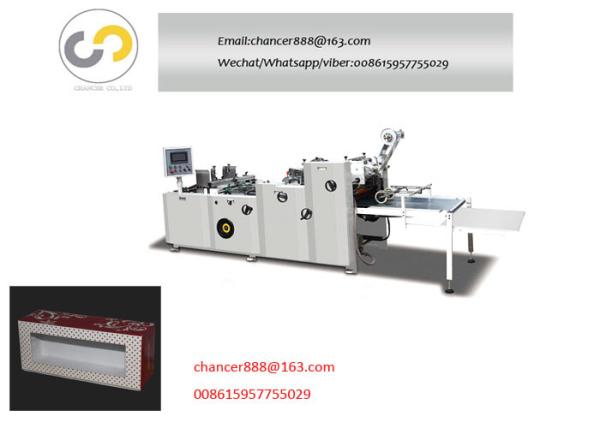 Cheap Box window pasting machine for Tissue Box and Corrugated, window patching machine for sale