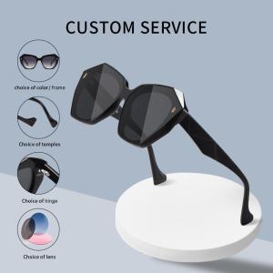 China Polarized Acetate Sunglasses Custom Mirror Frame Logo Blue Coating on sale