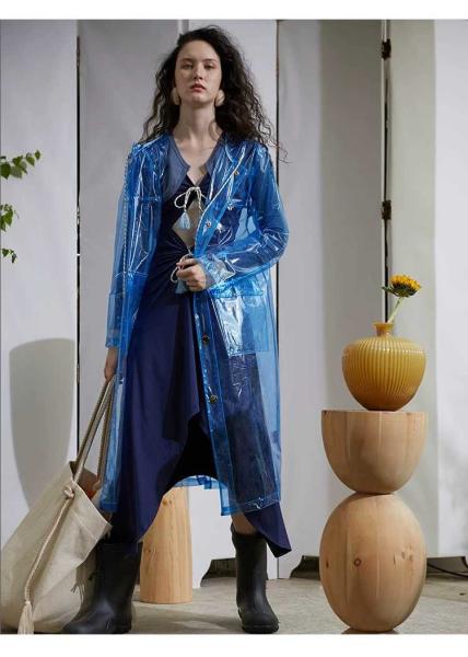 Cheap Recyclable Trench Coat Transparent TPU Fabric for sale