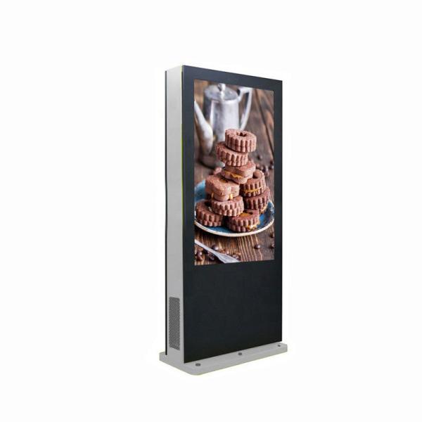 Cheap 4K 82 Inch Bus Stop Outdoor Interactive Kiosk Ultra Bright Waterproof Sun Readable for sale