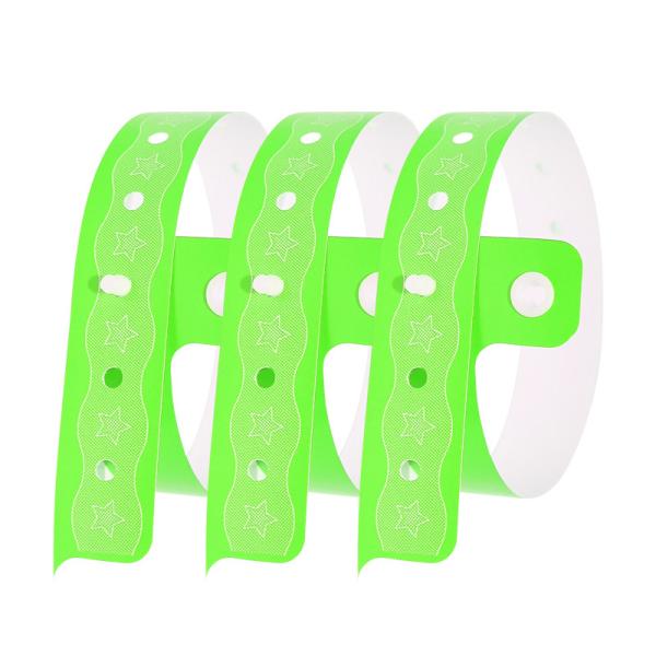 Cheap Custom Event PVC Wristbands Silk Screen Printing Waterproof Security for sale