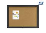 Best Black Frame Lockable Poster Cases Cork Back Board Round Corners Short Note Display wholesale