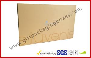 China Customized Apparel Gift Boxes , Rigid Board Brown Lid and Base Box on sale