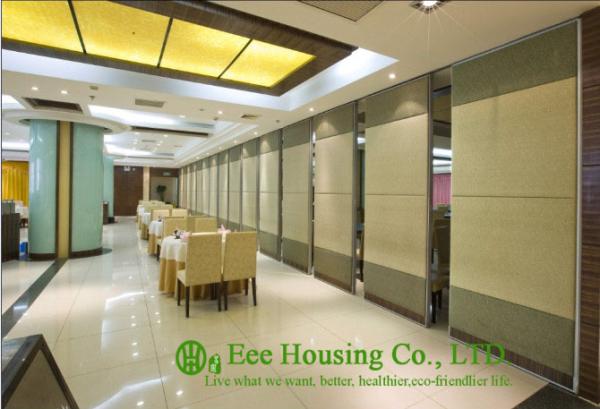 Cheap Soft Fabric Finished Movable Partition Wall For Dinning Hall, Good Sound Insulation for sale