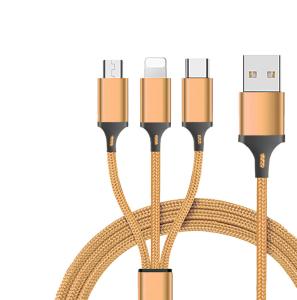 Best One Tow Three Mobile Phone Data Line For Iphone6 7 8 X Android Type C Three In One wholesale