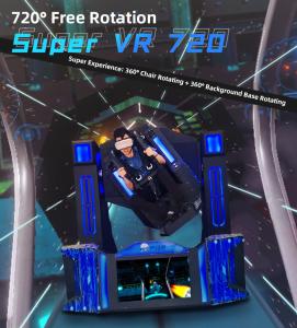 Interactive 9D VR Virtual Reality Motion Simulator 360 720 Flight Simulator