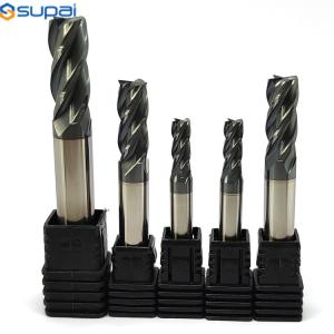 Milling Cutter HRC65 Carbide End Mill 1-12mm 4Flute End Milling Bit For CNC Machine Metal Milling Tool CNC Router Bit