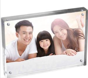 China A4 Perspex Frame Transparent Acrylic Block Photo Frame on sale