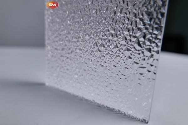 Cheap Customized Size Transparent Clear Striped PMMA Textured Acrylic Sheet For Home Decoration for sale