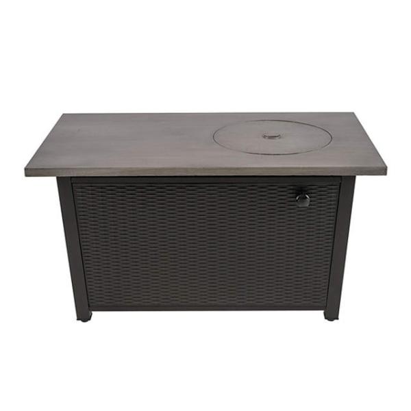Cheap Propane Gas Backyard Rectangular Table Top Fire Pit Table With Free Burner Cover for sale