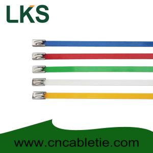 Best Colorized Epoxy-Polyester Coated ss ball lock ties wholesale