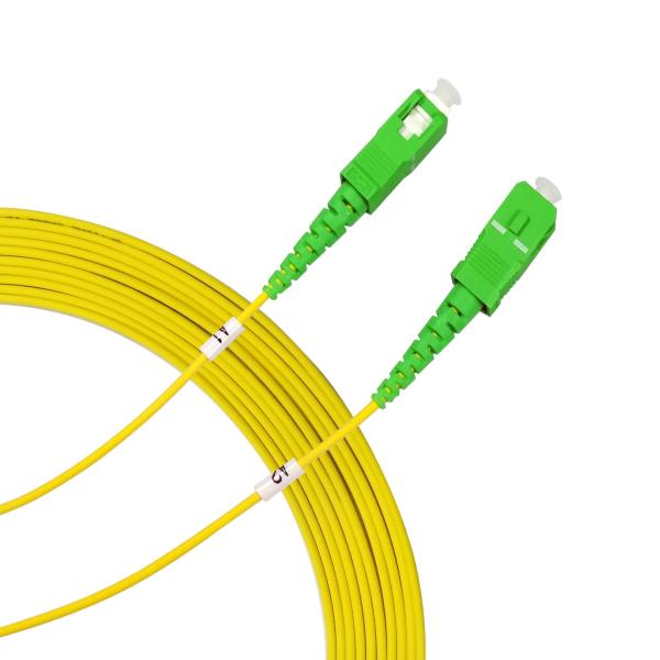 Cheap 1.6mm Fiber Optic Simplex Patch Cord SC APC To SC APC Single Mode for sale