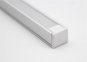 China Size 16 X 12mm Anodized LED Aluminum Profile , Linear Led Strip Light Mounting Channel  on sale