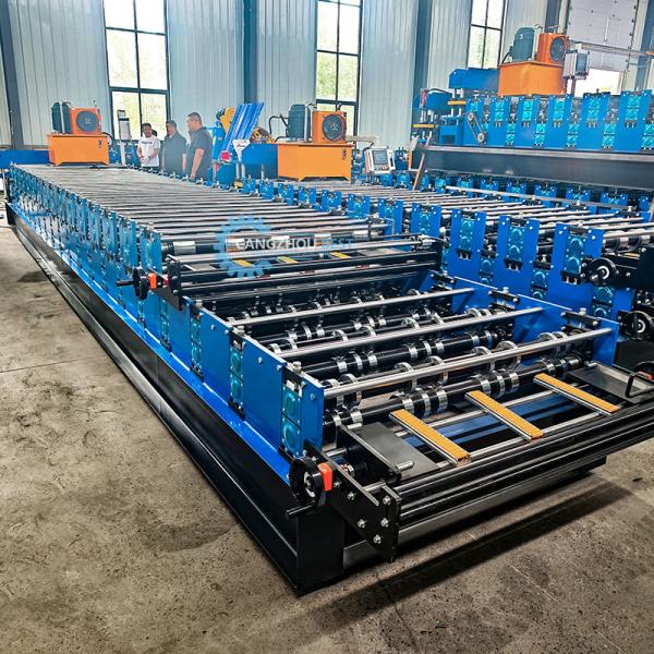 Cheap 15-20m/Min Double Layer Roofing Roll Forming Machine For Customized Width Manufacturing Needs for sale