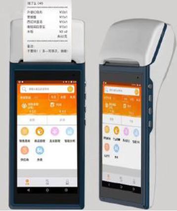 Cheap Android OS 7.0 POS Terminal Receipt Printer with 5.5 inch Touch WiFi /4G Handheld Data Terminal Collector Barcode for sale