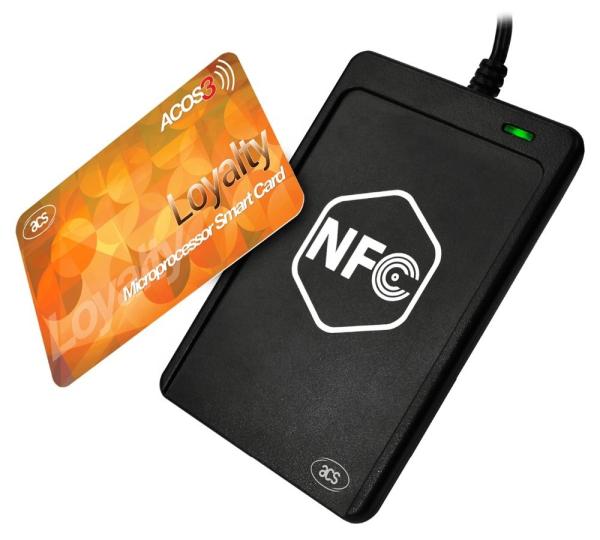 Cheap ACR1251U RFID NFC Reader , NFC Card Skimmer 5-10cm Read Range for sale
