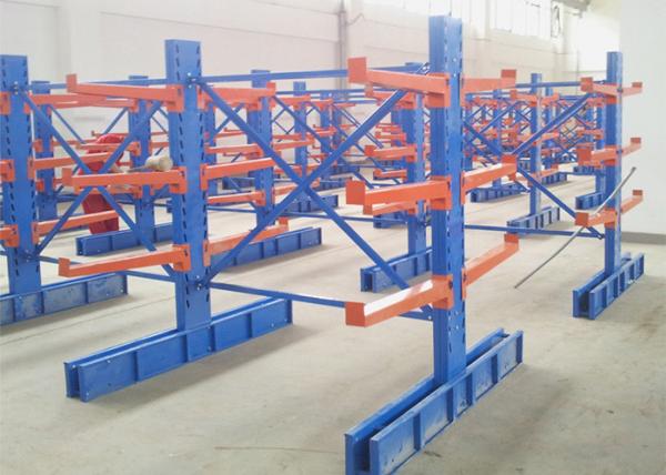 Cheap ISO9001 Powder Coated Structural Cantilever Rack 800kgs/Arm for sale