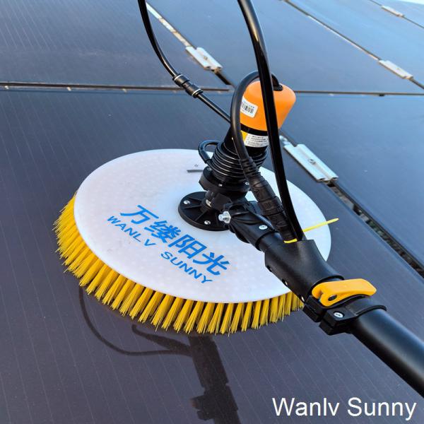 Cheap Electric Solar Panel Cleaning Machine with Rotating Brush Fast and Easy Cleaning for sale