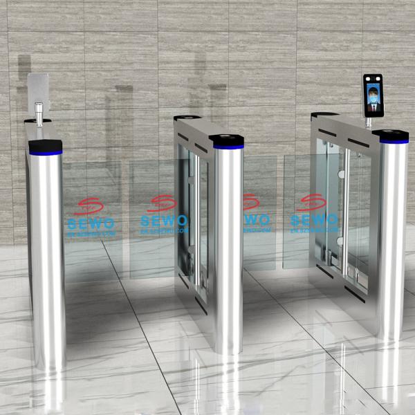 Cheap Face Recognition Access Control Turnstile Gate Swing Barrier Speed Gate Turnstile for sale