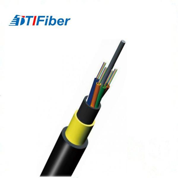 Cheap Non Metallic Fiber Optic Cable ADSS 6/12 Core High Fibre Density With 120/100/80m Span for sale