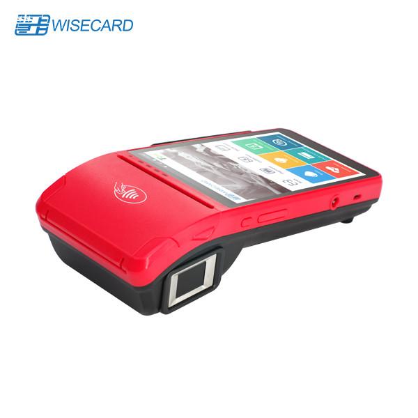 Cheap Handheld Android Mobile Card Payment Device With Fingerprint Reader for sale