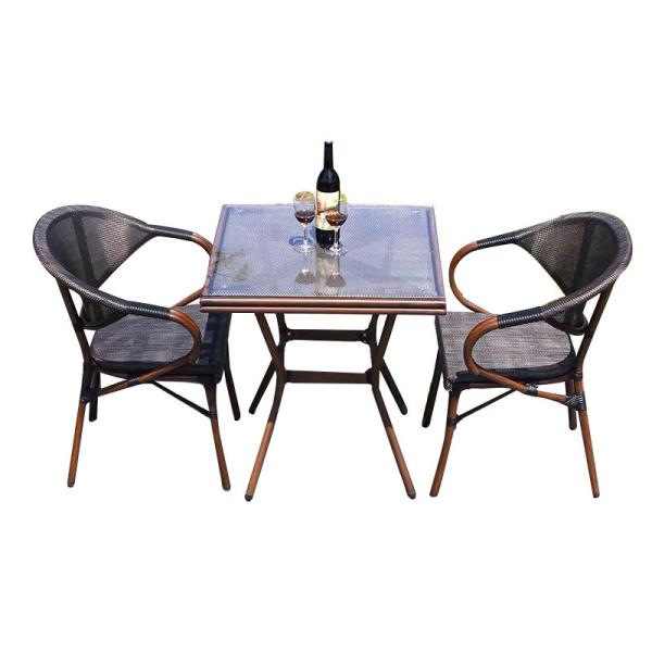 Cheap W160cm Bistro Table And Chairs Set for sale