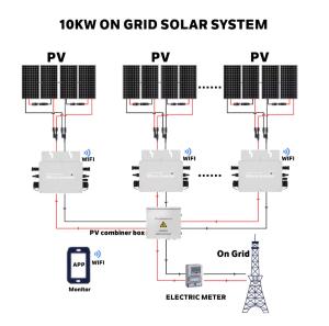 Solar Energy  Roof Mounting Micro Inverter WiFi On Grid Solar Power System