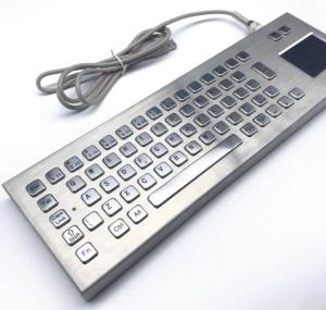 China IP65/IK07 Stainless Steel Industrial Desktop Keyboard Waterproof Explosionproof Vandal Resist Keyboard -40℃ on sale