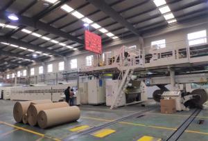 China Dpack corrugated Automatic Cardboard Box Making Machine , 2200mm Cardboard Production Line on sale