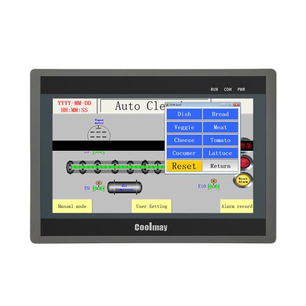 Cheap High Processing Speed Integrated HMI PLC RS232 8 Bit Encryption for sale